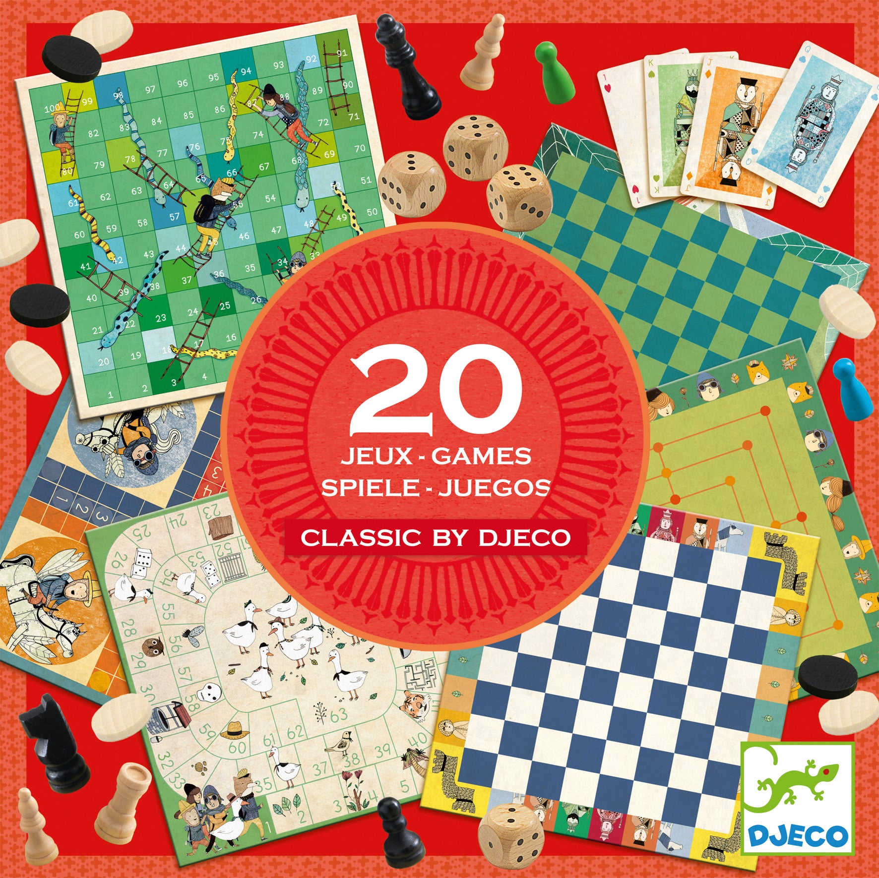 Djeco | 20 Classic Games - Boxed