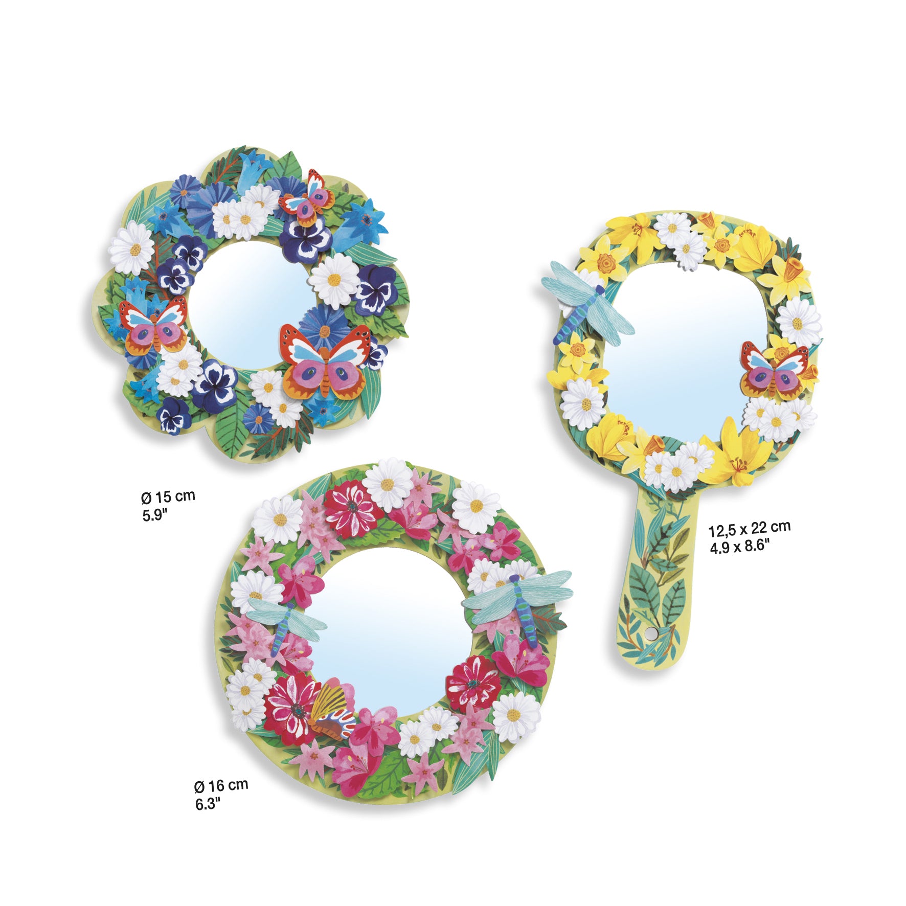 Djeco | DIY Kit - Mirrors - Pretty Flowers