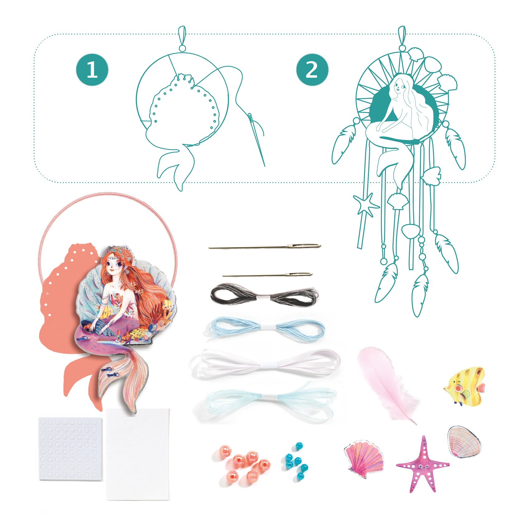 Djeco | DIY Kit - Dream Catcher Gentle Mermaid