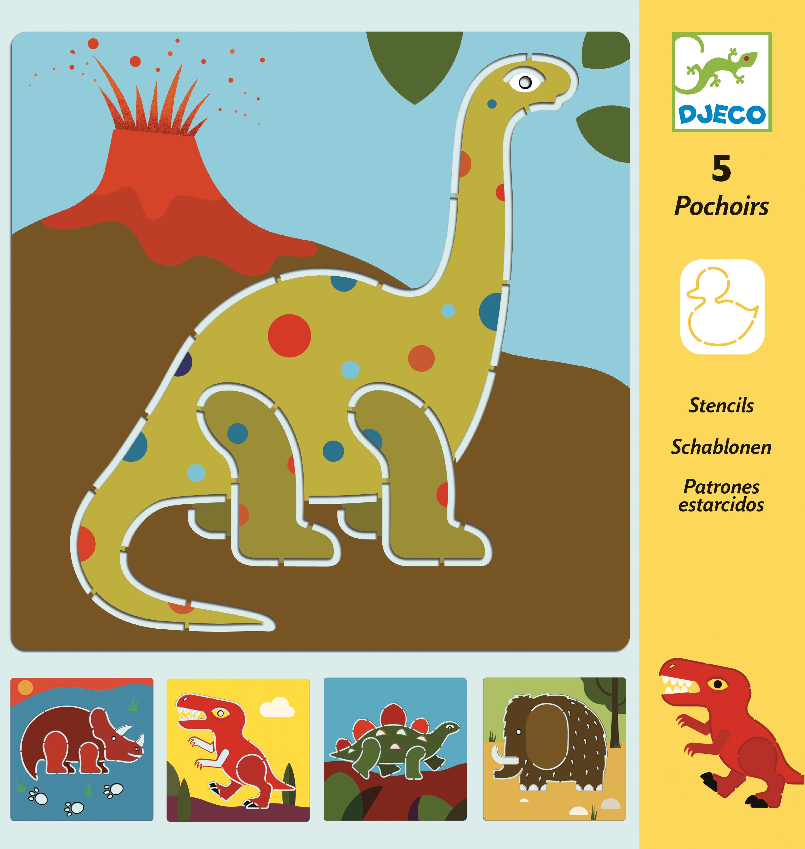 Djeco | Stencils - Dinosaurs