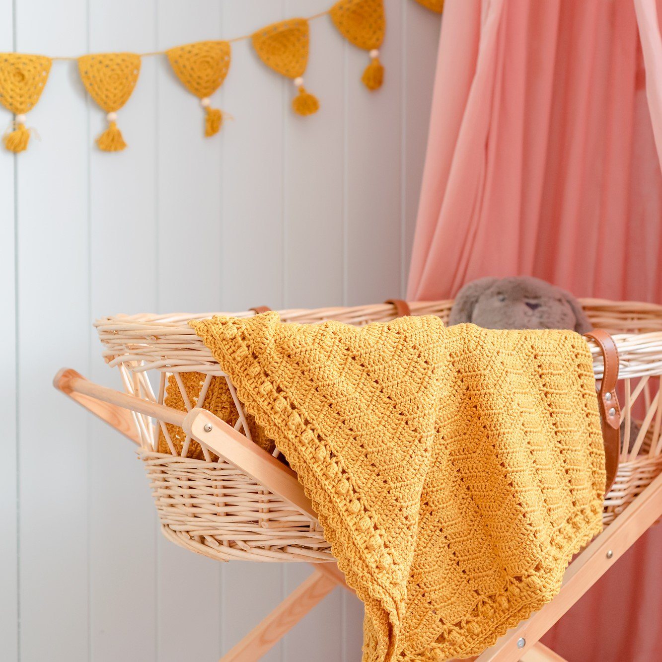 O.B Design | Crocheted Baby Blanket - Cinnamon