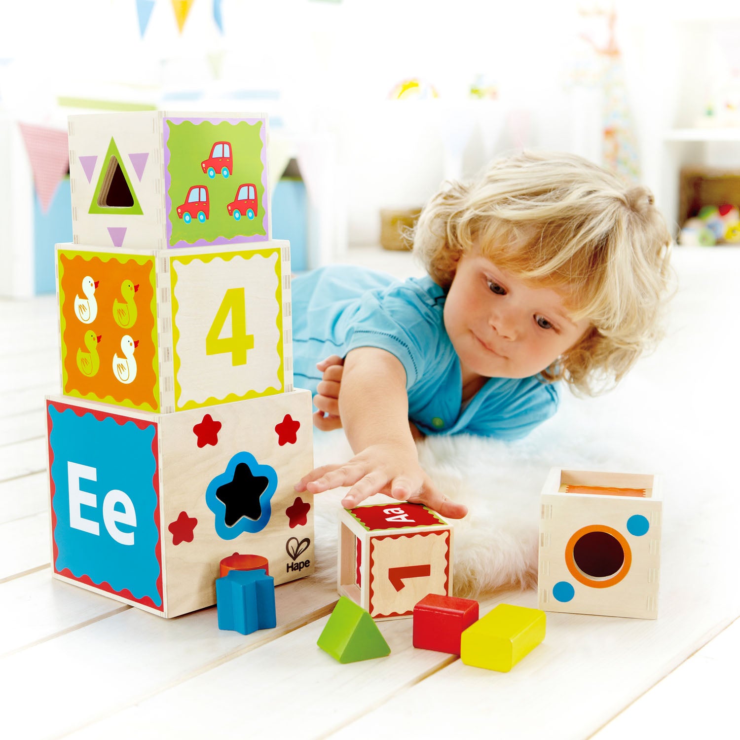 Hape Pyramid of Play Stacking Blocks