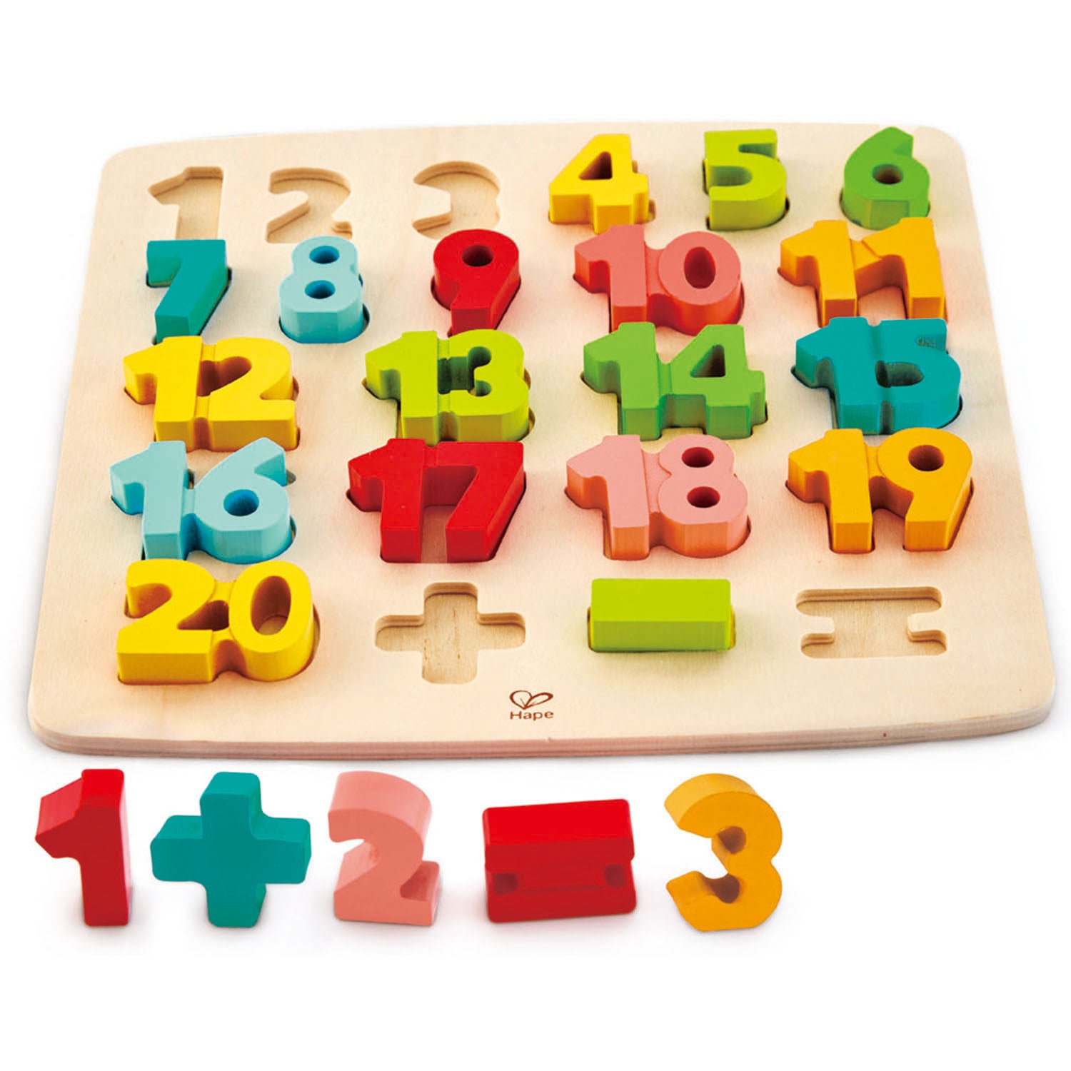 Hape | Chunky Wooden Number Math Puzzle