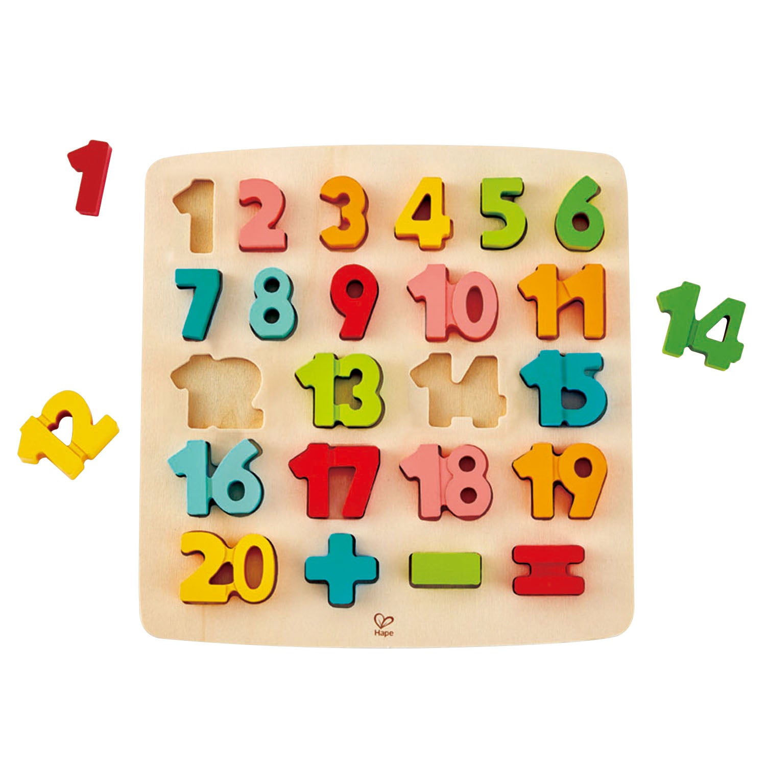 Hape | Chunky Wooden Number Math Puzzle