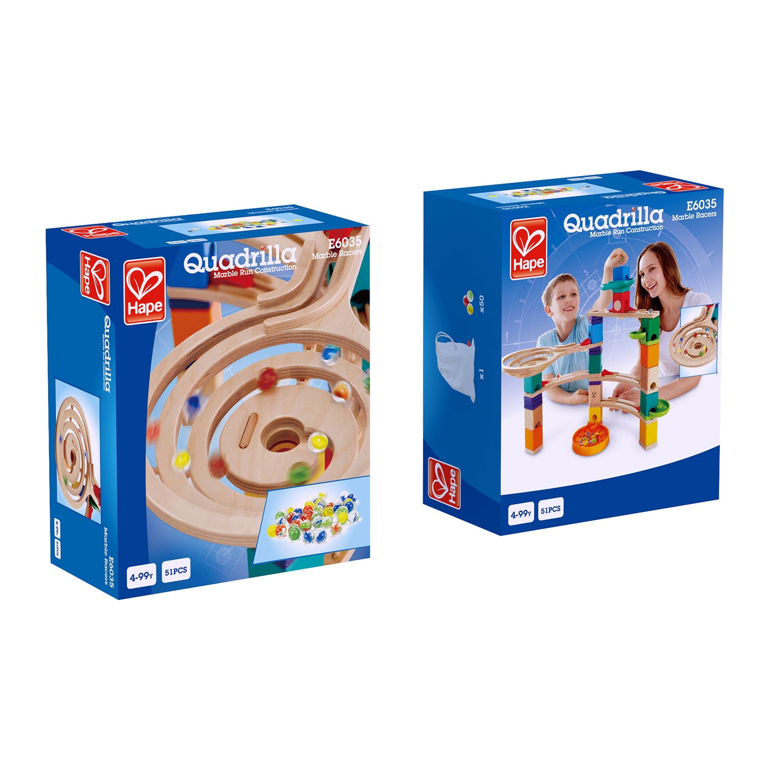 Hape | Quadrilla Marble Racers - 50pc