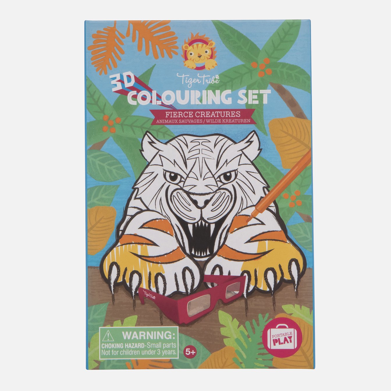 Tiger Tribe | 3D Colouring Set - Fierce Creatures