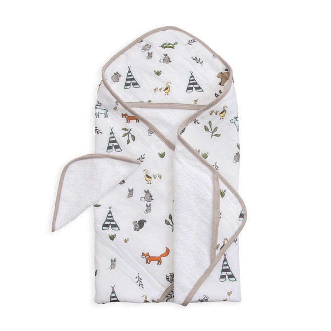 Little Unicorn | Hooded Towel & Wash Cloth - Forest Friends