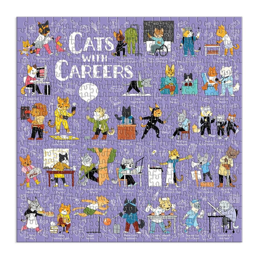 Galison | 500pc Puzzle - Cats with Careers