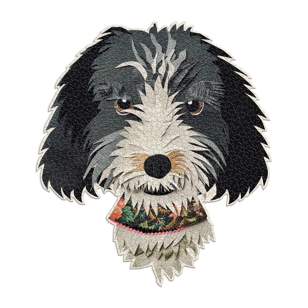 Galison | 750pc Shaped Jigsaw Puzzle - Paper Dogs