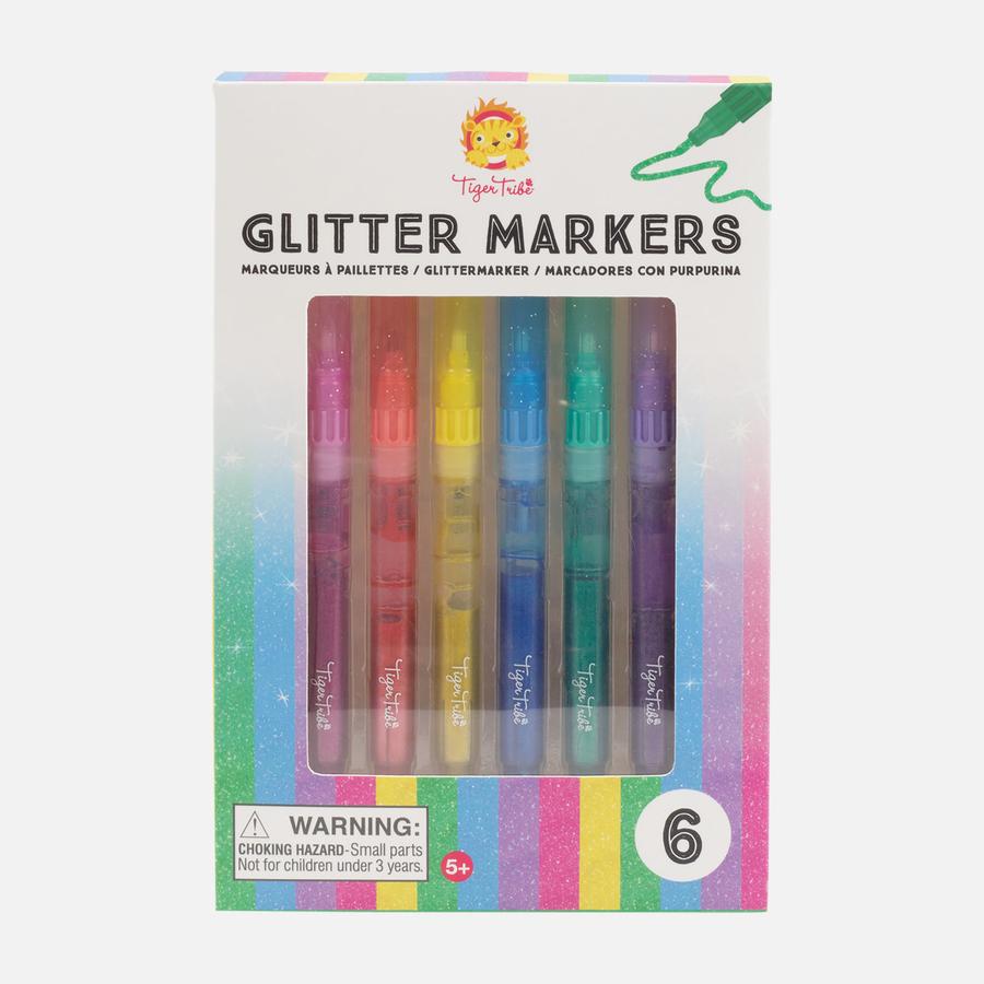 Tiger Tribe | Glitter Markers - 6pk
