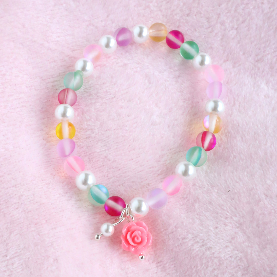 Lauren Hinkley | Petite Fleur Elastic Bracelet - Rose