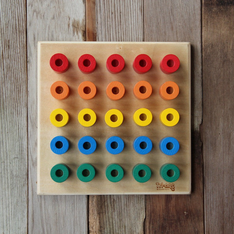 Build Up Wooden Peg Board