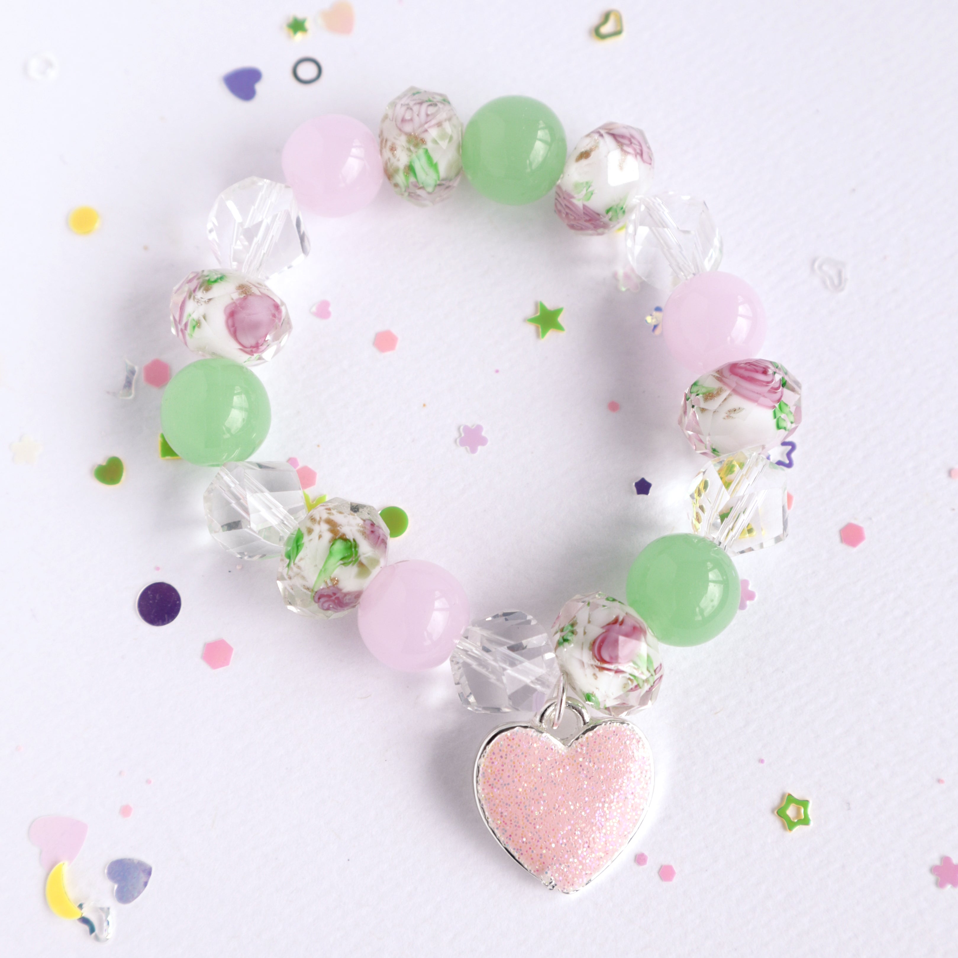 Lauren Hinkley | Floral Heart Elastic Bracelet
