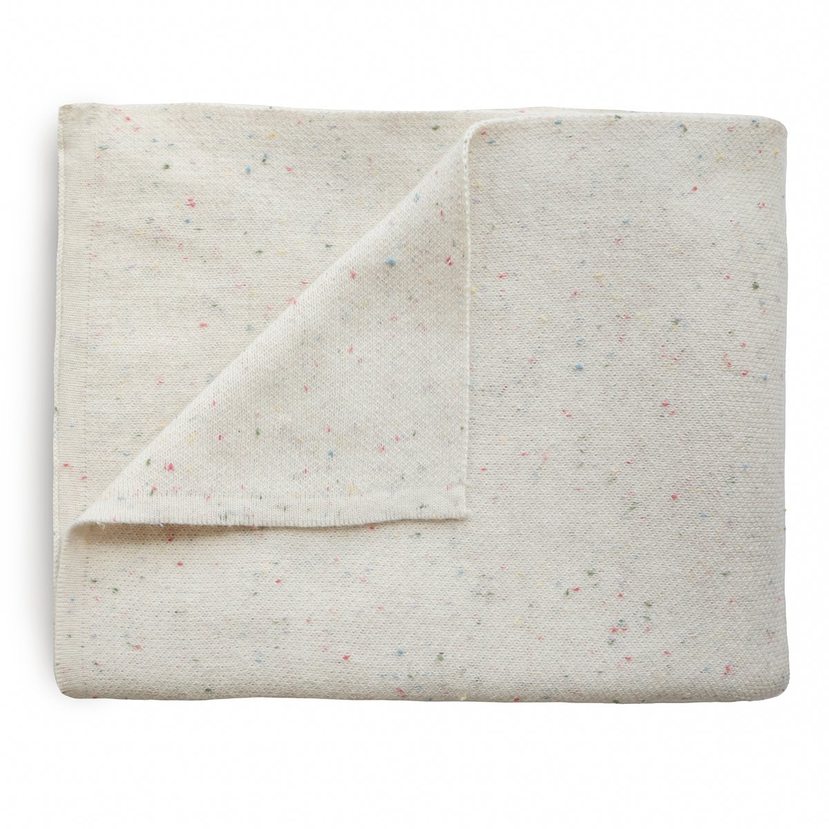 Mushie | Knitted Confetti Baby Blanket - Ivory
