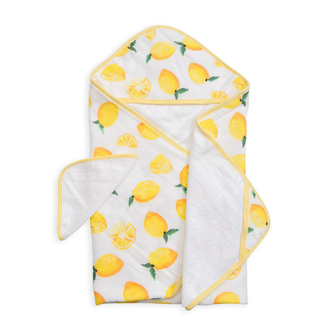 Little Unicorn | Hooded Towel & Wash Cloth - Lemon