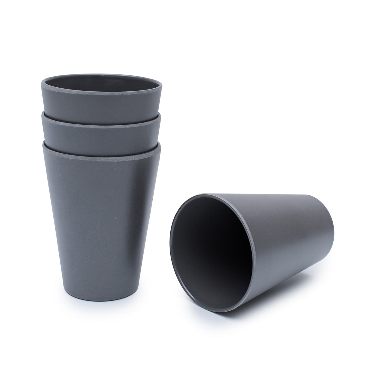 bobo & boo | Large Cup Set - Charcoal Grey 4pk