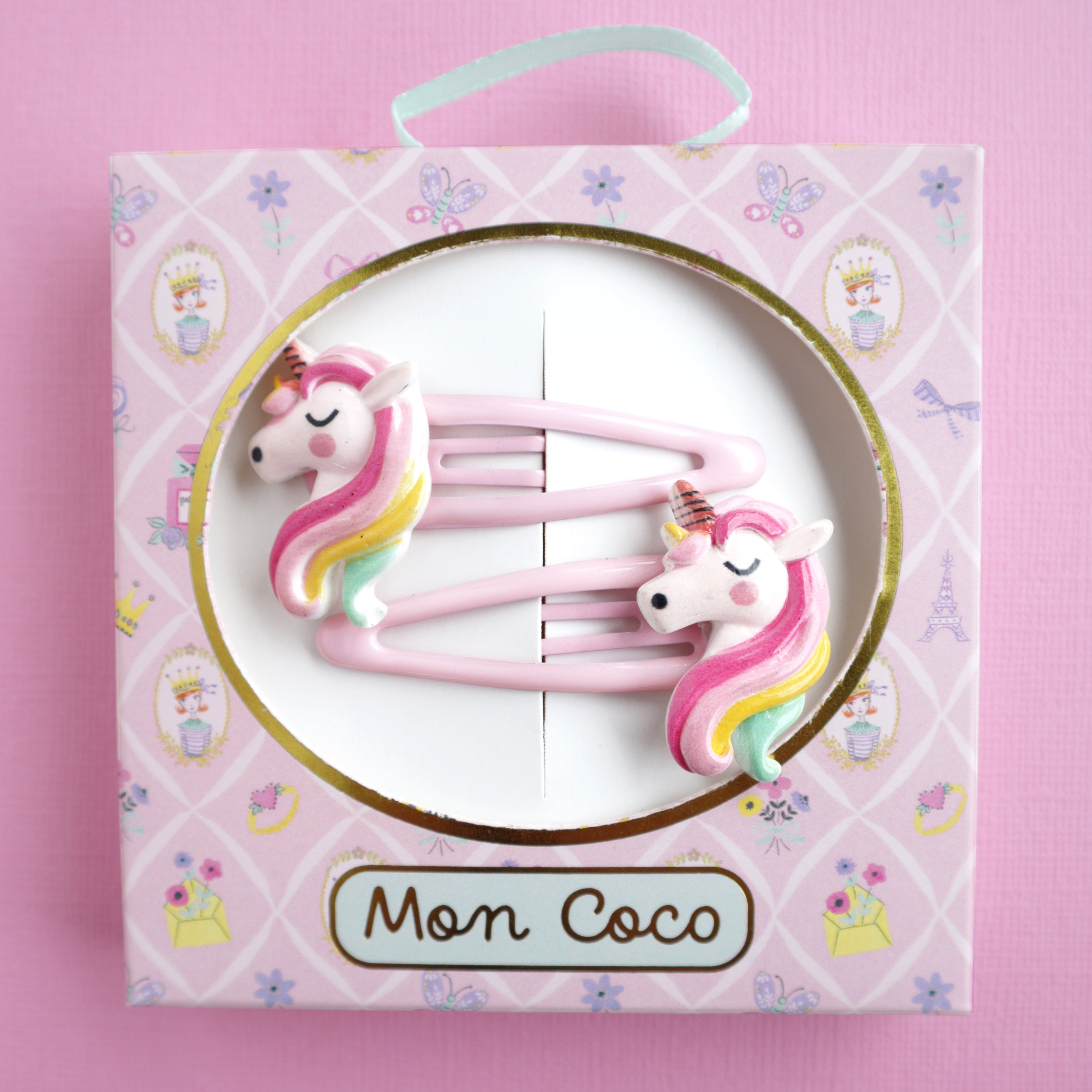 Mon Coco | Hair Clip 2pk - Unicorn Shimmer
