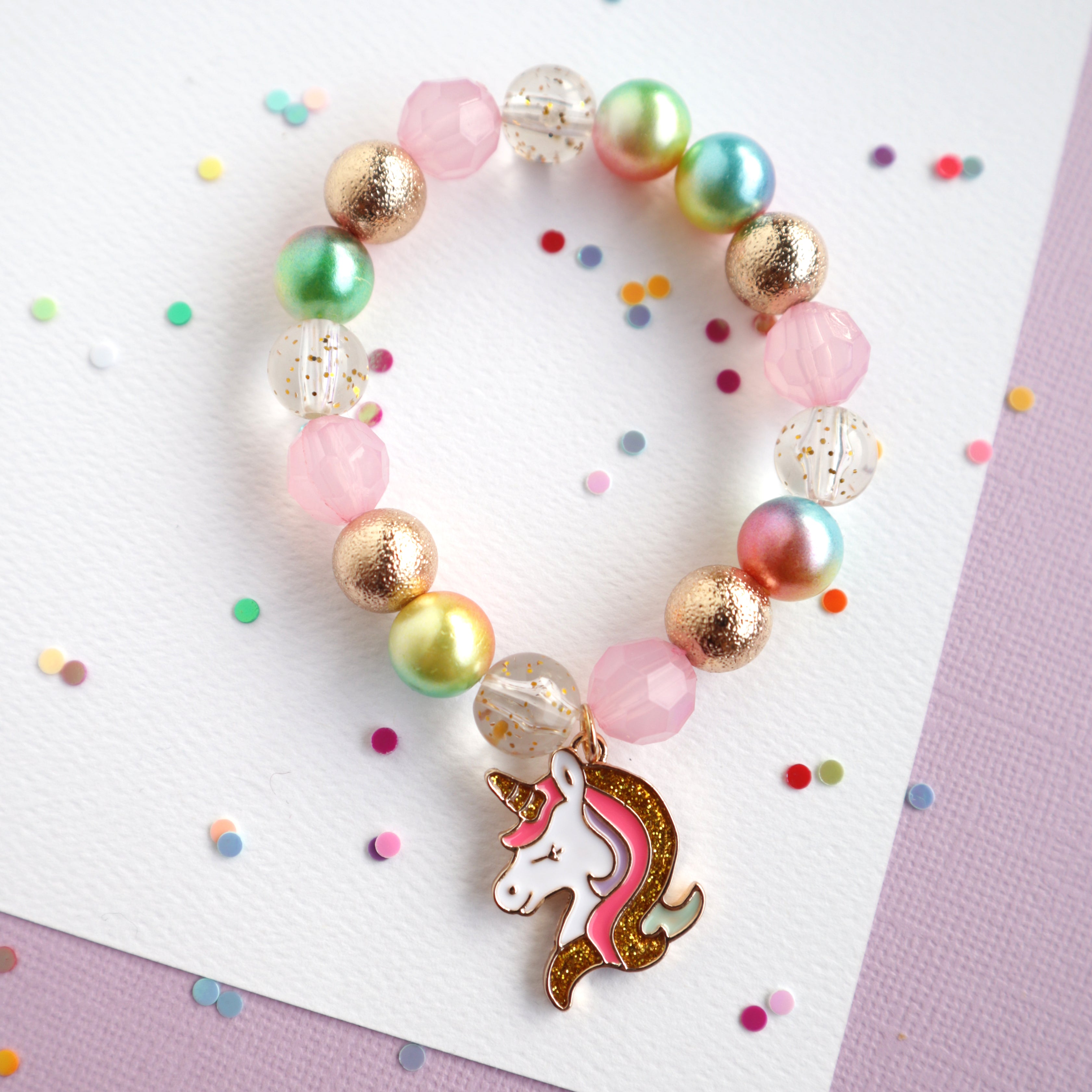 Mon Coco Mon Coco  Stretchy Bracelet - Unicorn Shimmer