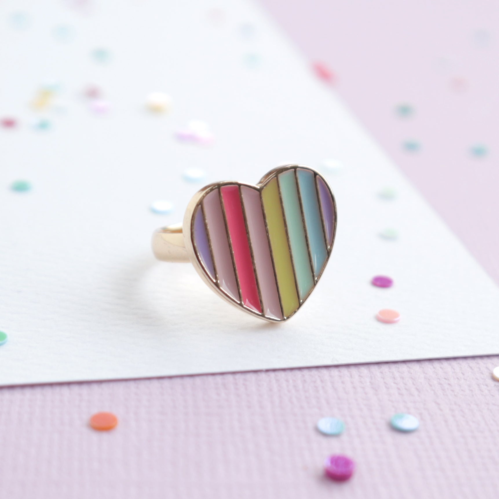 Mon Coco | Adjustable Ring - Candy Heart