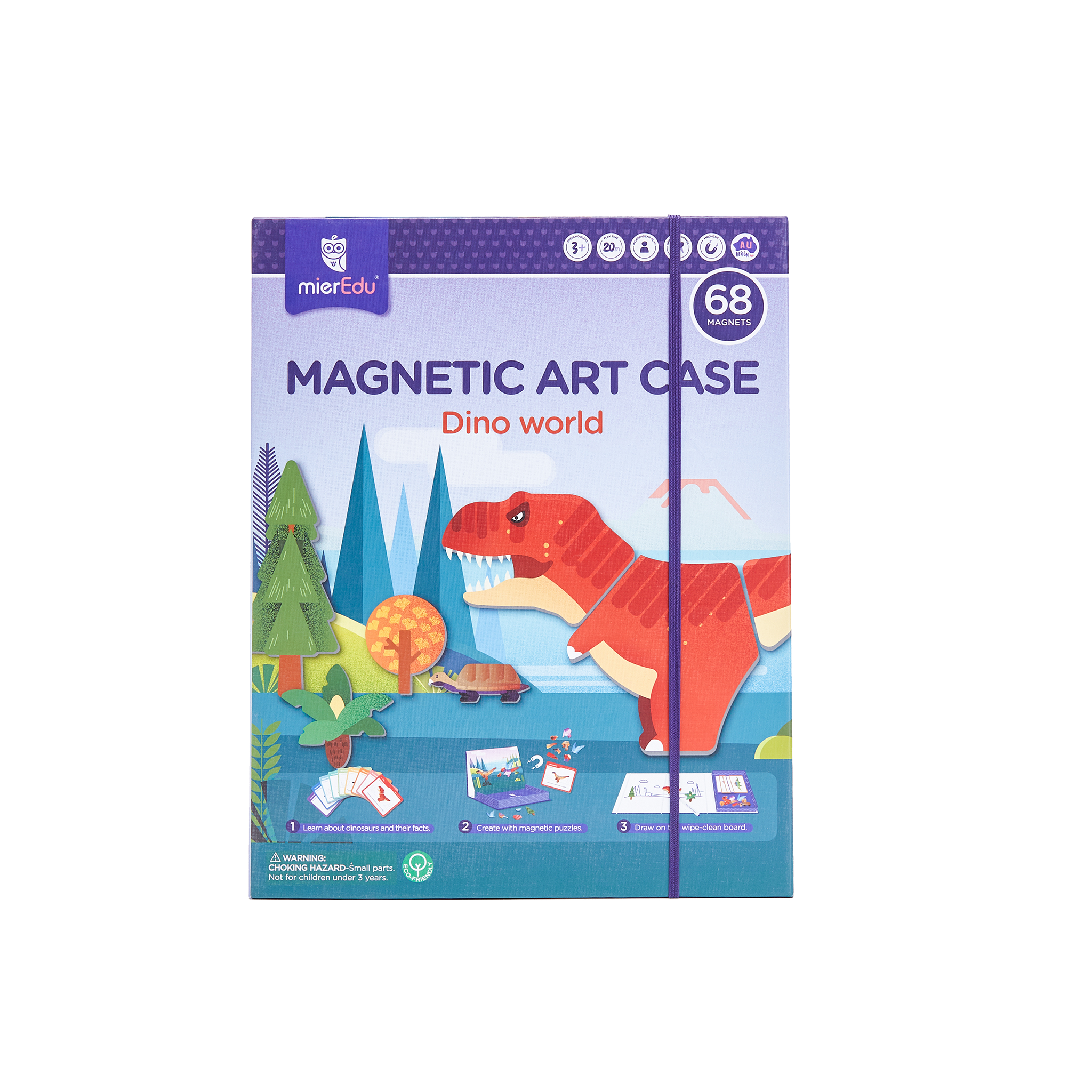 mierEdu | Magnetic Art Case - Dino World