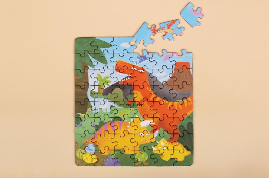 mierEdu | 2 in 1 Magnetic Puzzle - Dinosaurs
