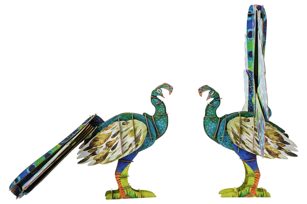 mierEdu | Eco 3D Puzzle - Peacock