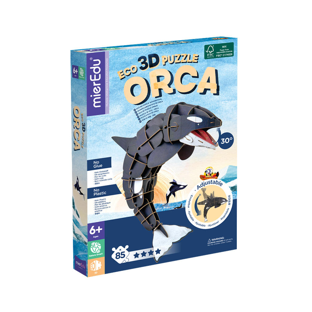 mierEdu | Eco 3D Puzzle - Orca