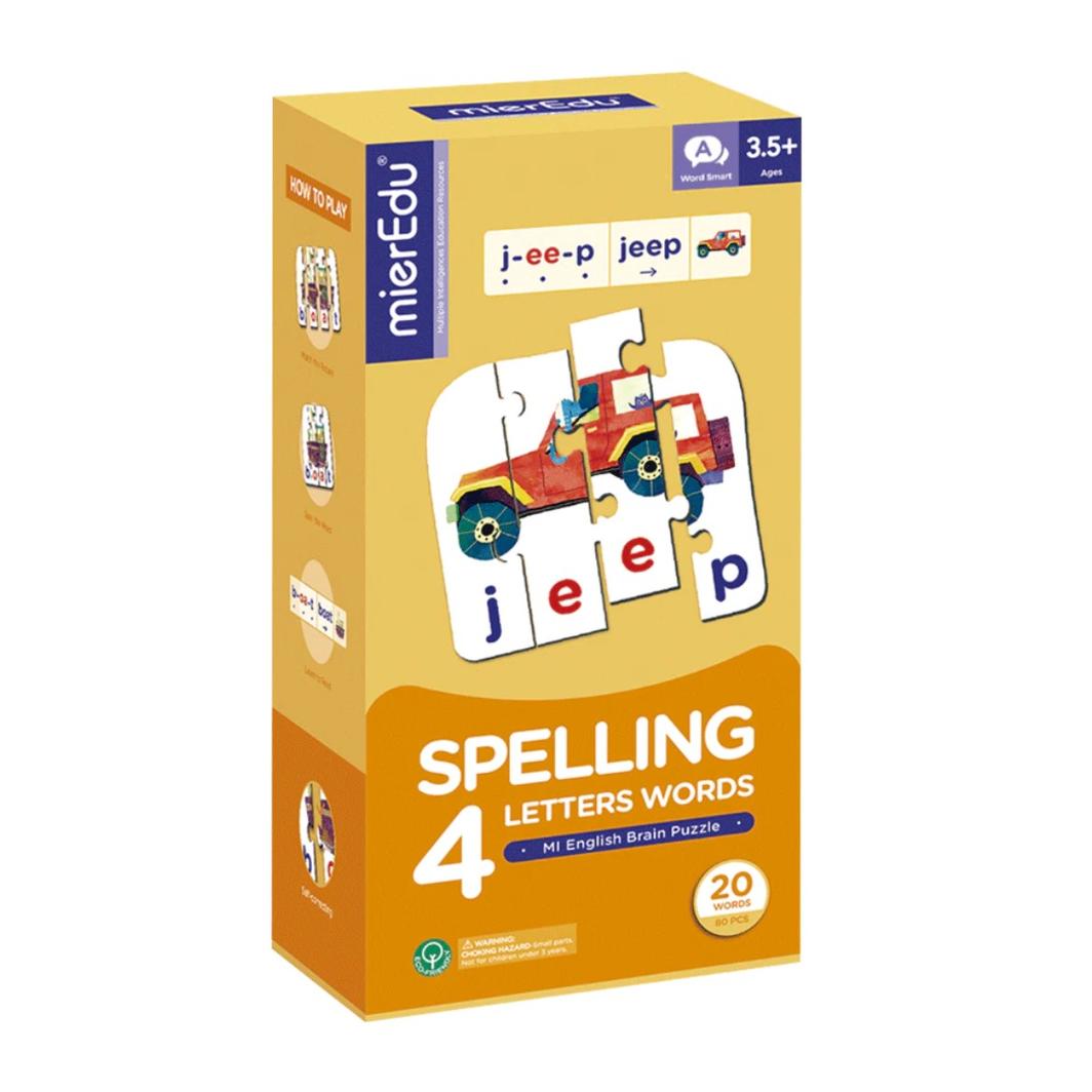 mierEdu | Brain Puzzle - Spelling 4 Letter Words