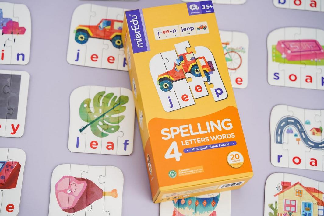 mierEdu | Brain Puzzle - Spelling 4 Letter Words