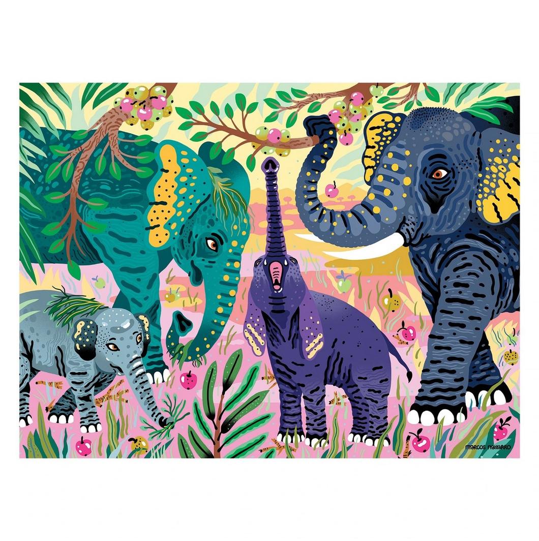 Mud Puppy | 300pc Puzzle - Endangered Species: Asian Elephants
