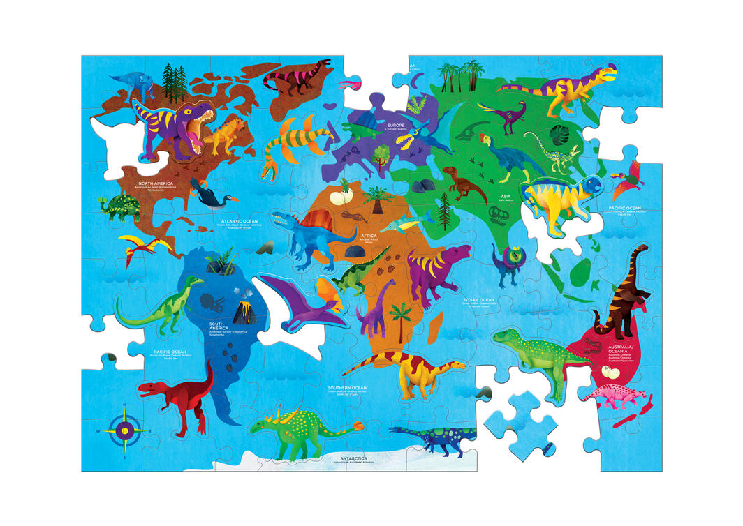 Mud Puppy | Dinosaur World Geography Puzzle