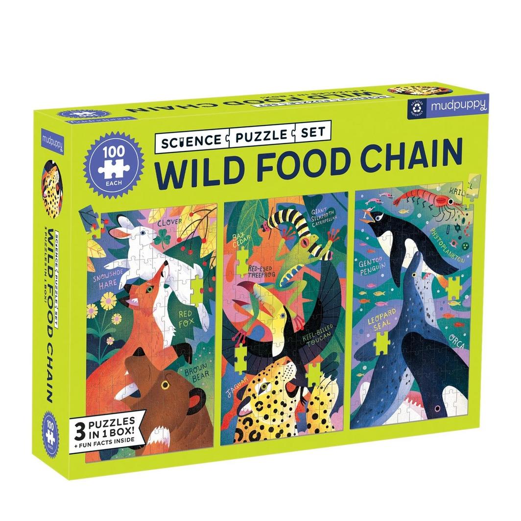 Mud Puppy | 100pc Science Puzzle Set - Wild Food Chain