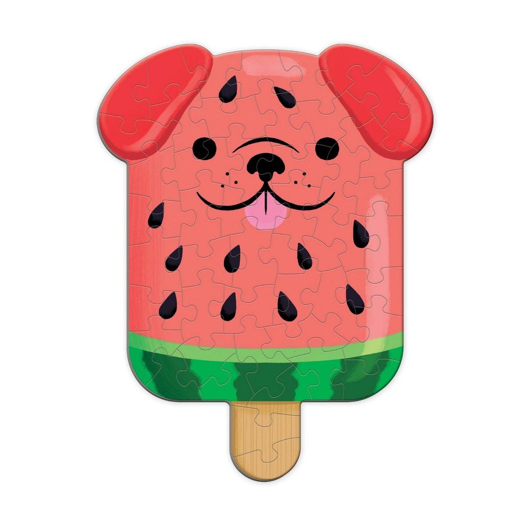 Mud Puppy | 48pc Mini Scratch & Sniff Puzzle - Watermelon Pupsicle