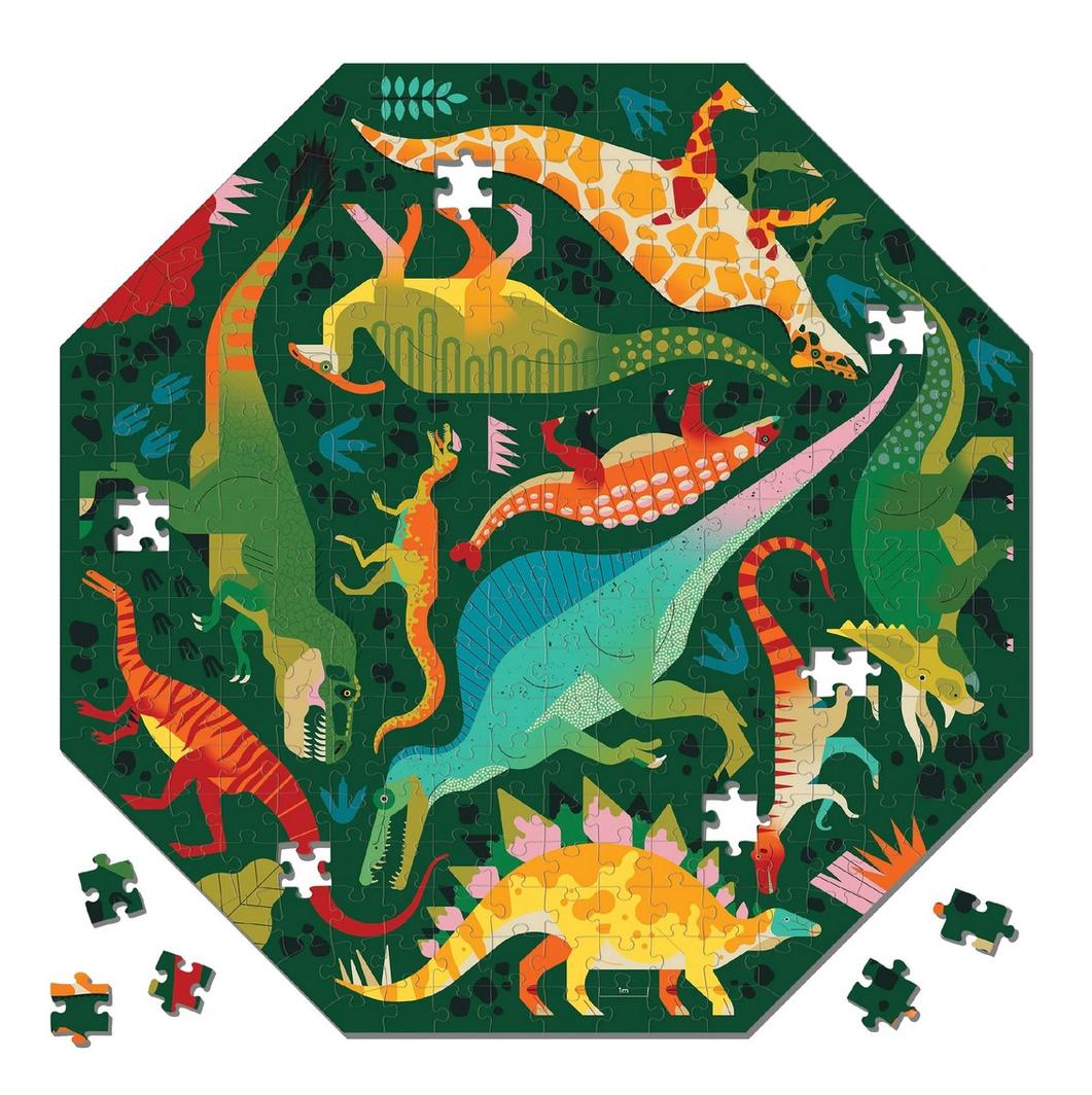 Mud Puppy | Octagon Shaped 300pc Puzzle: Dinosaurs to Scale