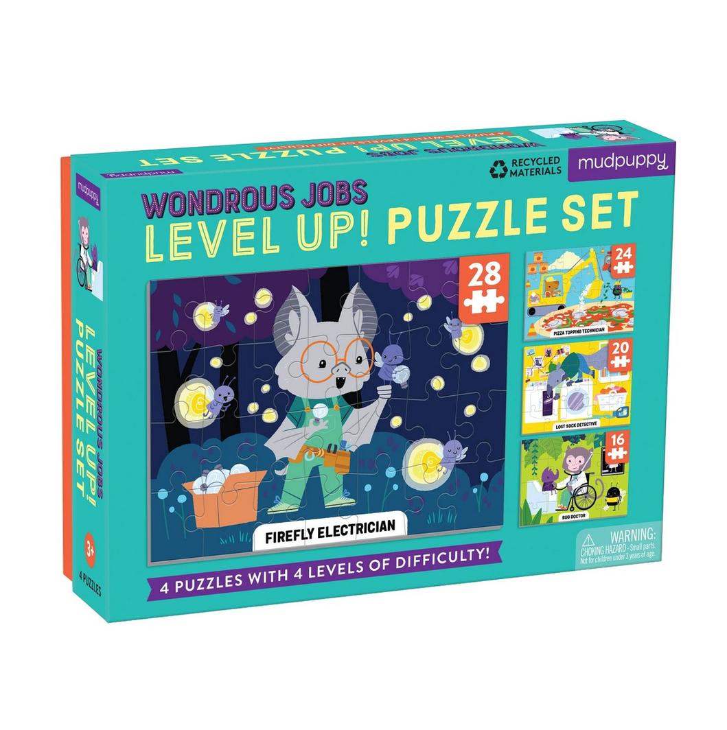 Mud Puppy | Level Up! 4x Puzzle Set - Wondrous Jobs