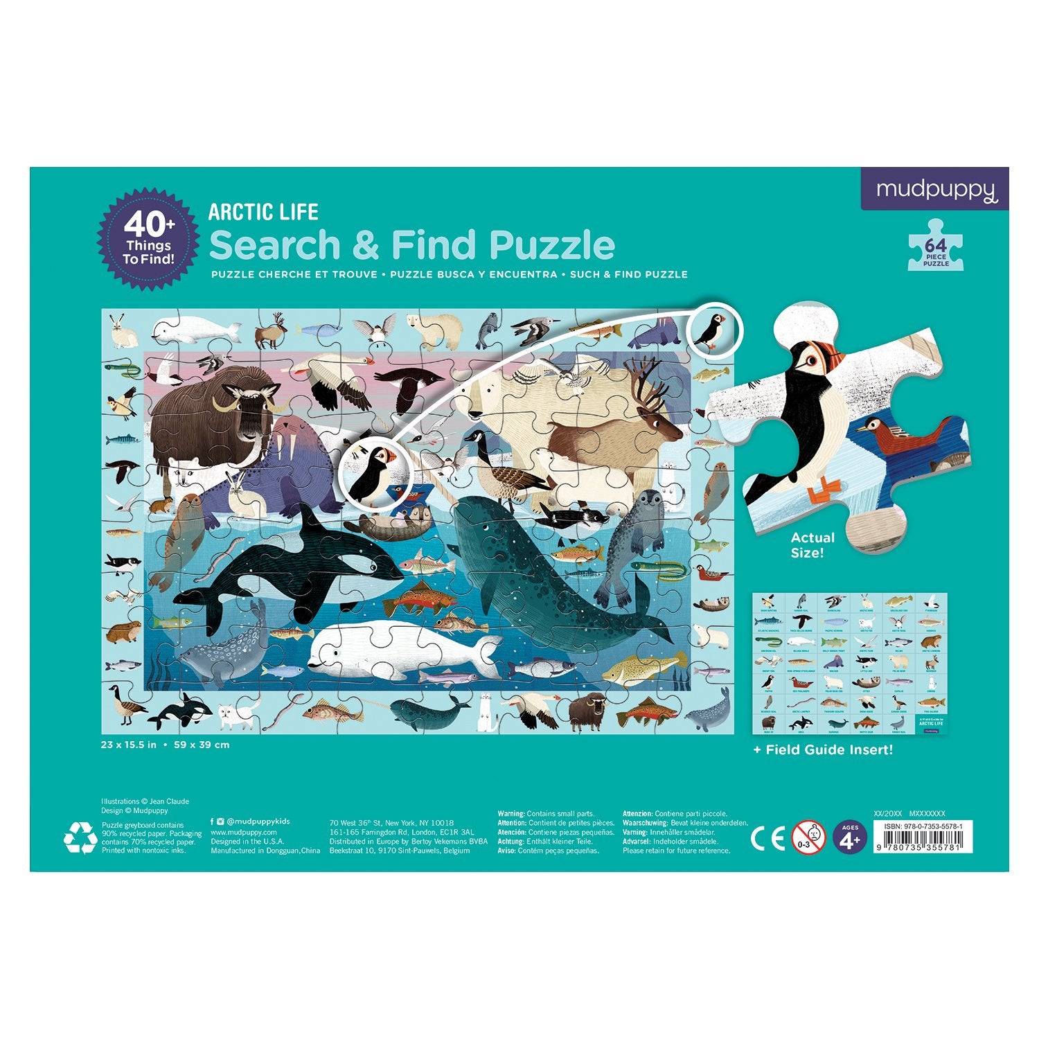 Mud Puppy | Search & Find Puzzle 64pc - Arctic Life