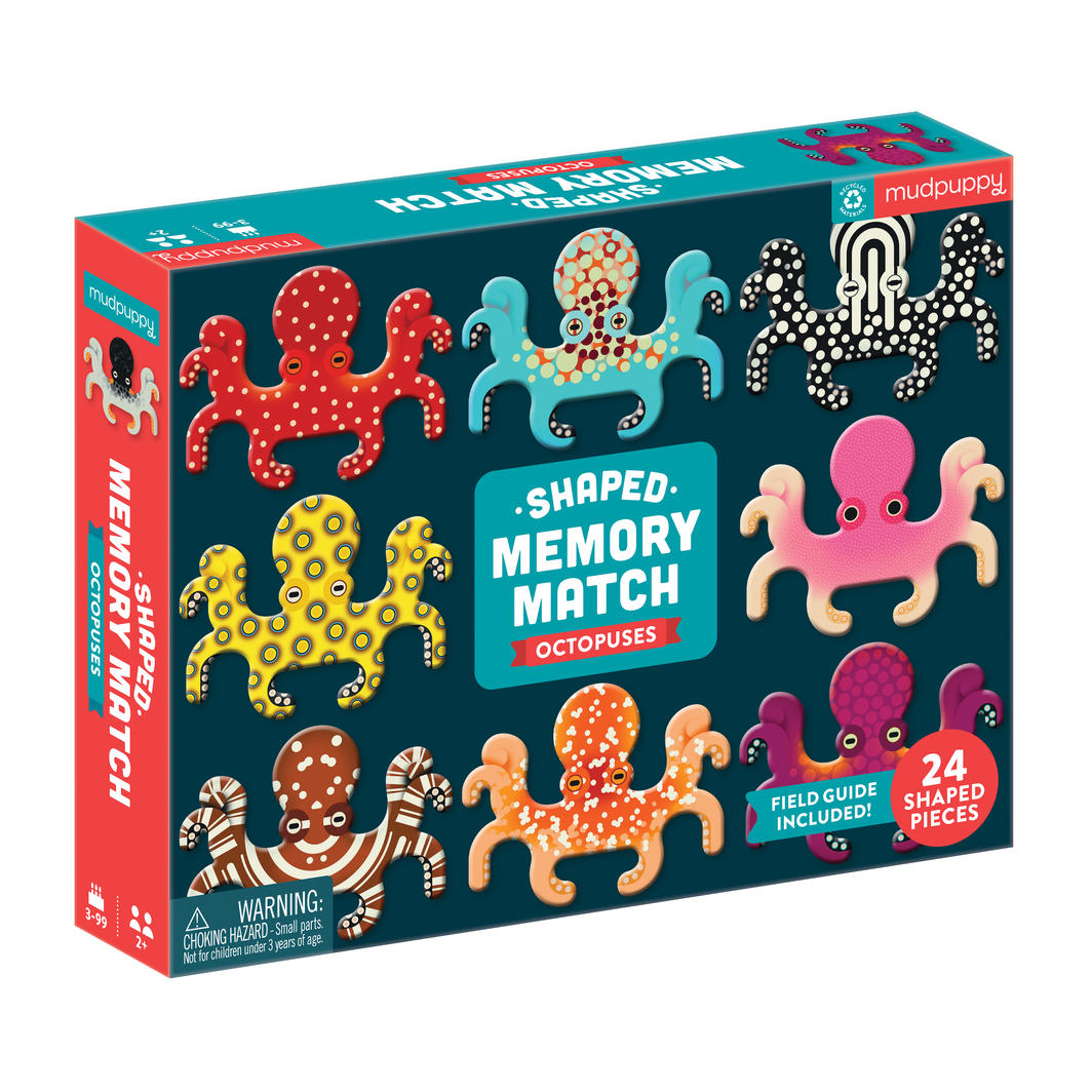 Mud Puppy | Shaped Memory Match - Octopuses