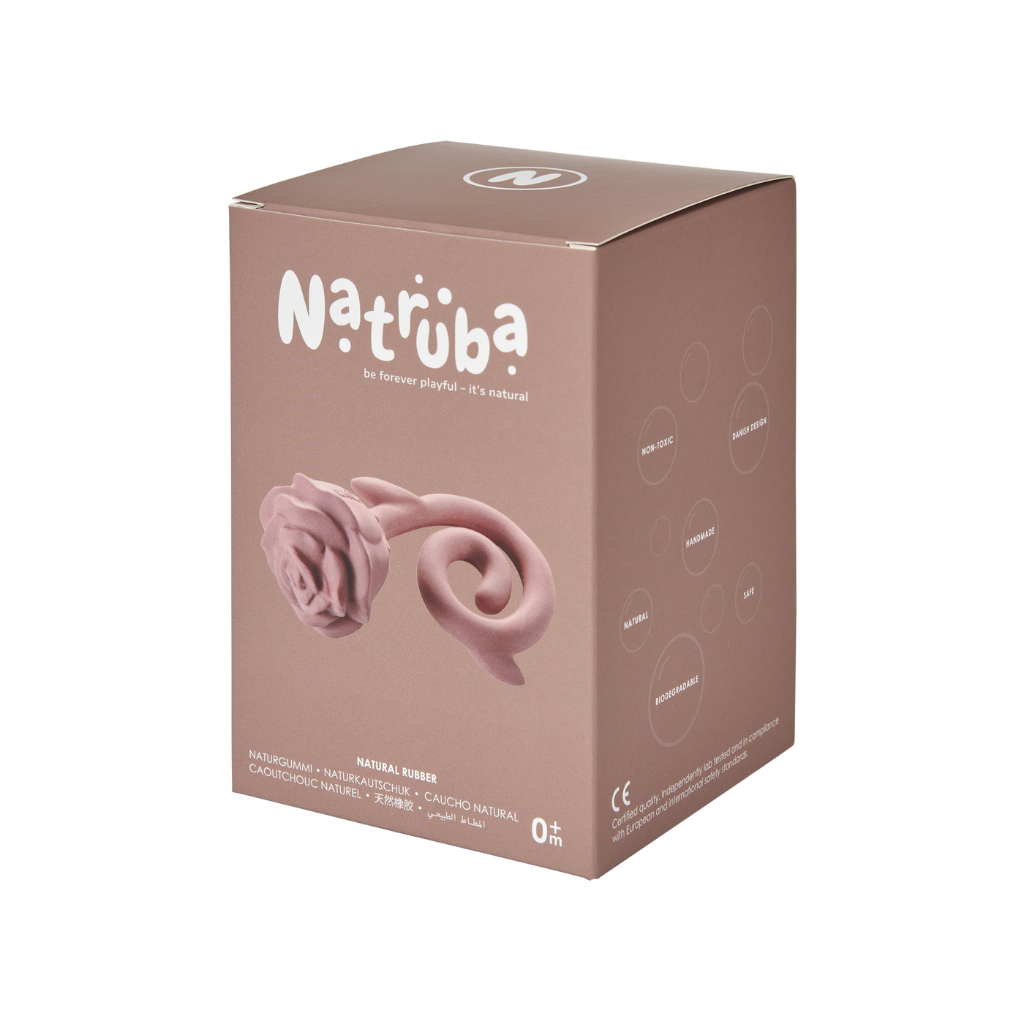Natruba | Rubber Teether - Rose