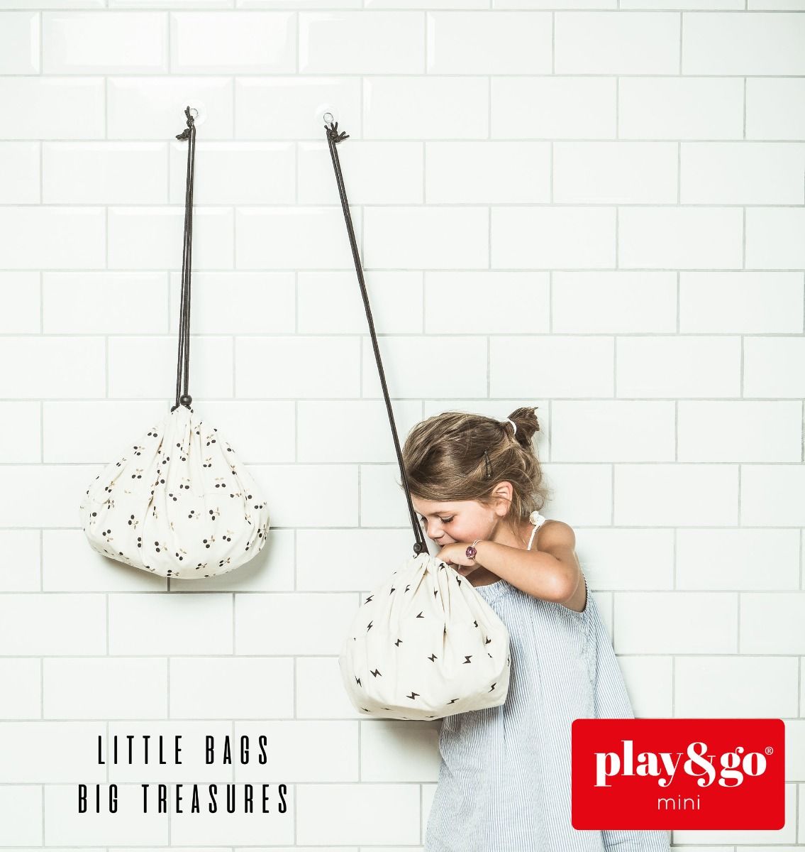 Play & Go | Mini Toy Storage Bag - Cherry Gold