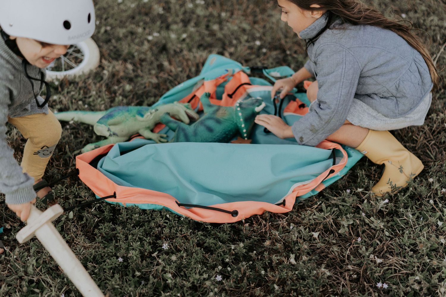 Play & Go | Outdoor Toy Storage Bag & Play Mat - Play