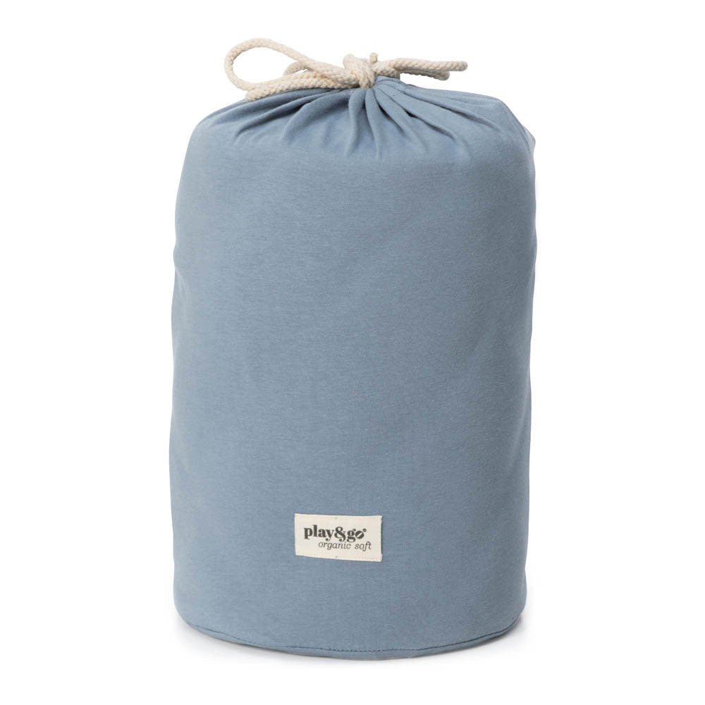 Play & Go | Organic Toy Storage Bag & Play Mat - Dusty Blue