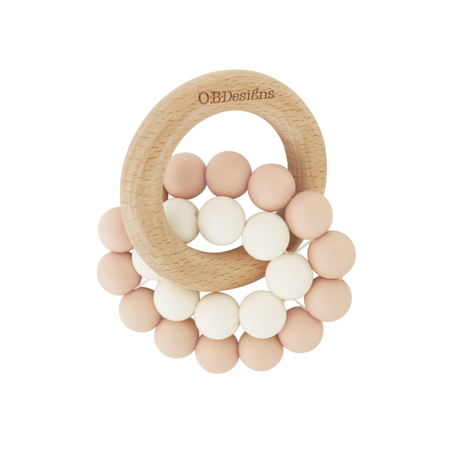 O.B Design | Beechwood & Silicone Teething Ring