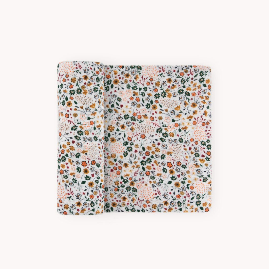 Little Unicorn | Cotton Muslin Swaddle - Pressed Petals