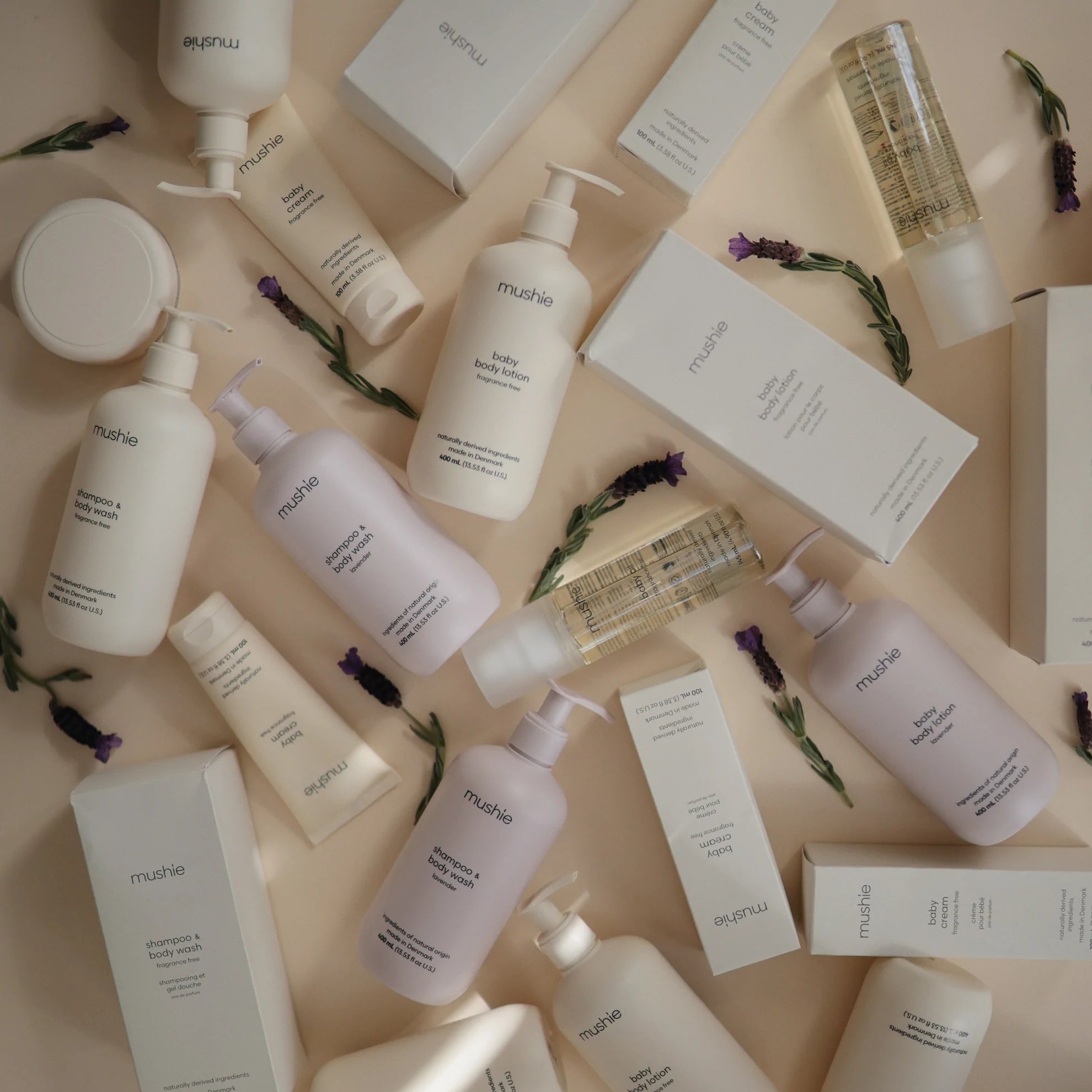 Mushie | Baby Shampoo & Body Wash - Lavender 400ml