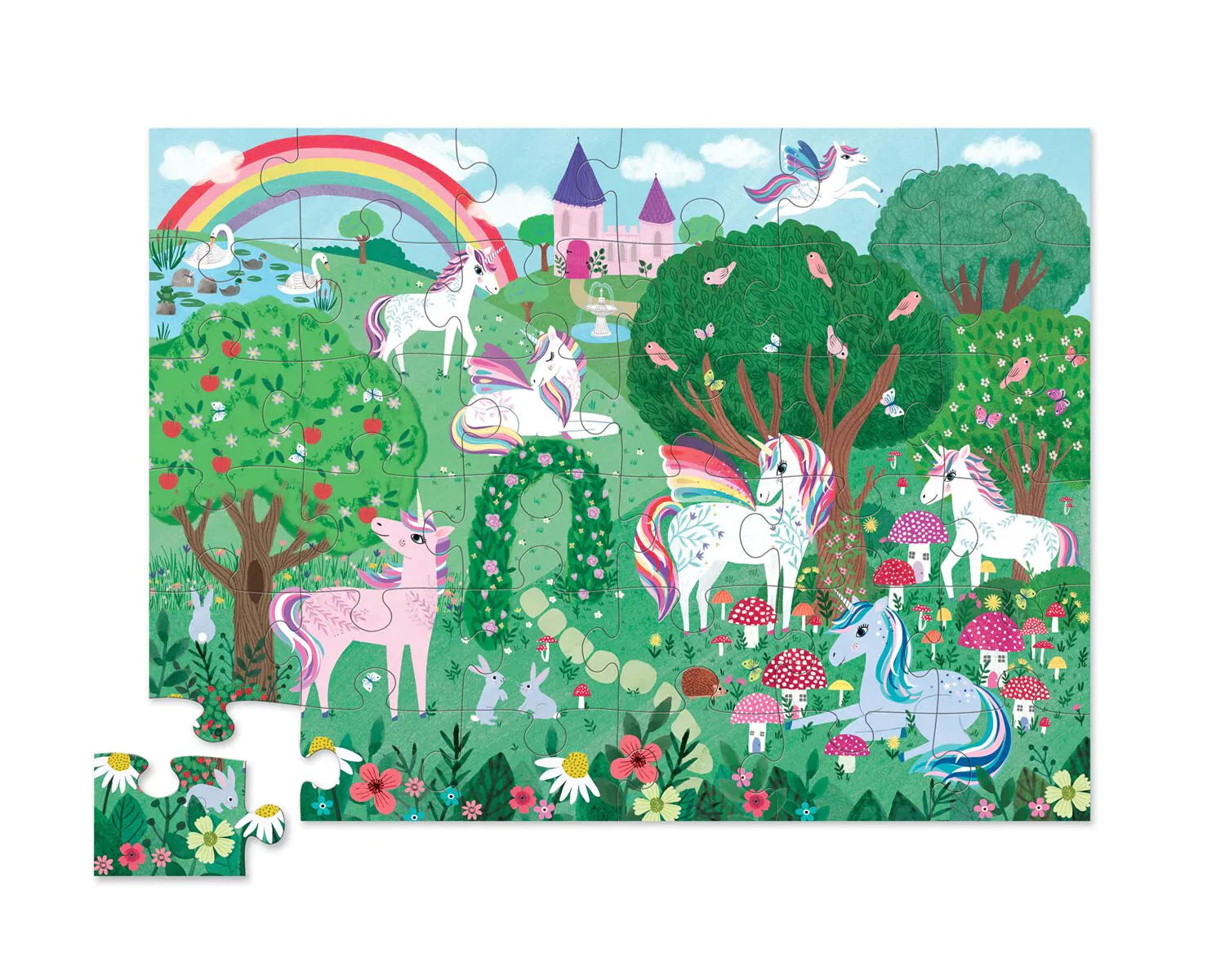 Crocodile Creek | Unicorn Garden - 36pc Floor Puzzle