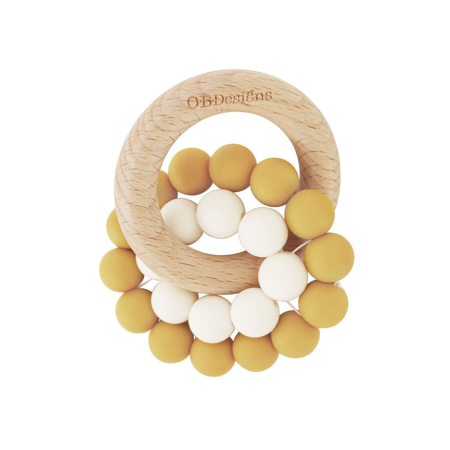 Design Beechwood Silicone Teething Ring - Main Image