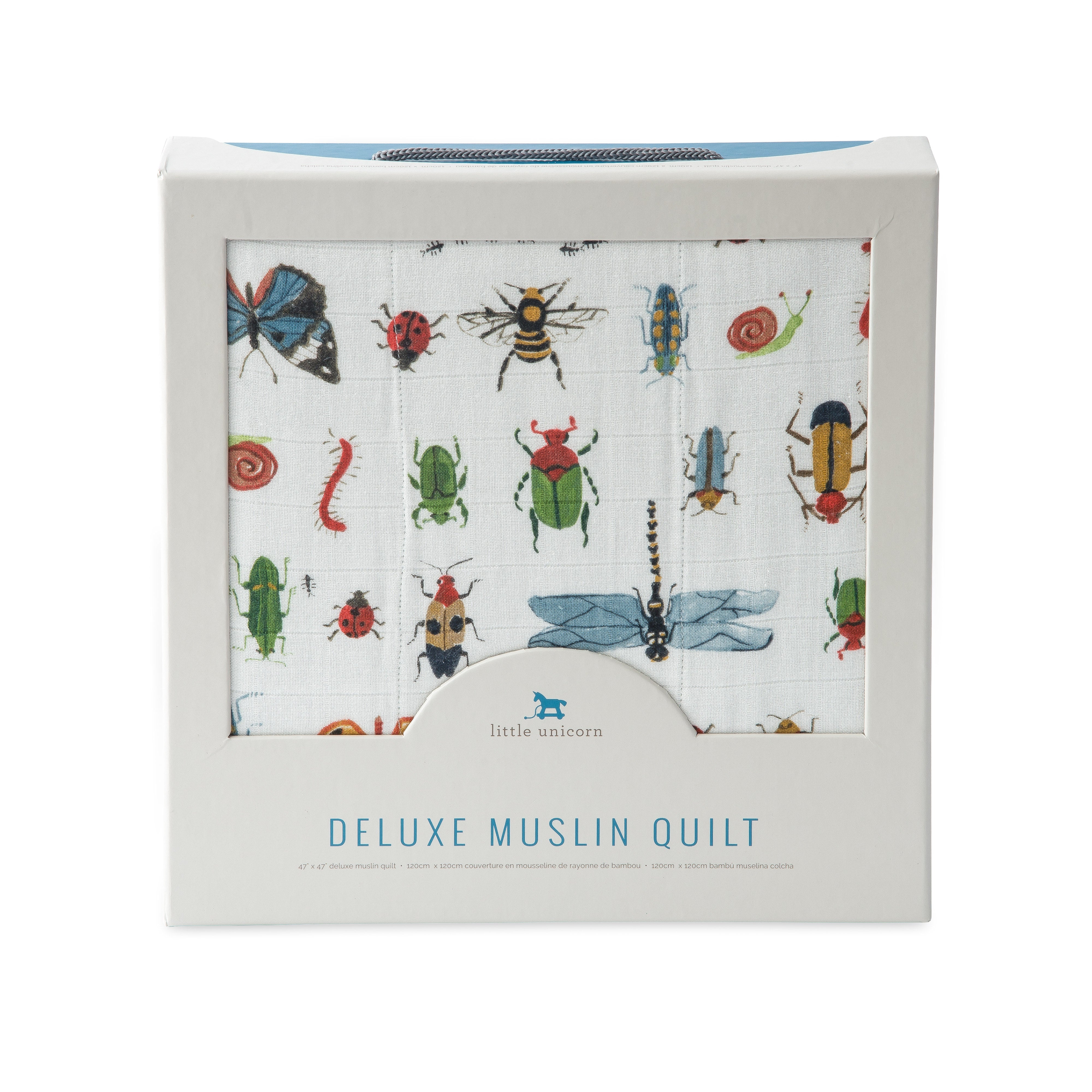 Little Unicorn | Deluxe Quilt - Bugs