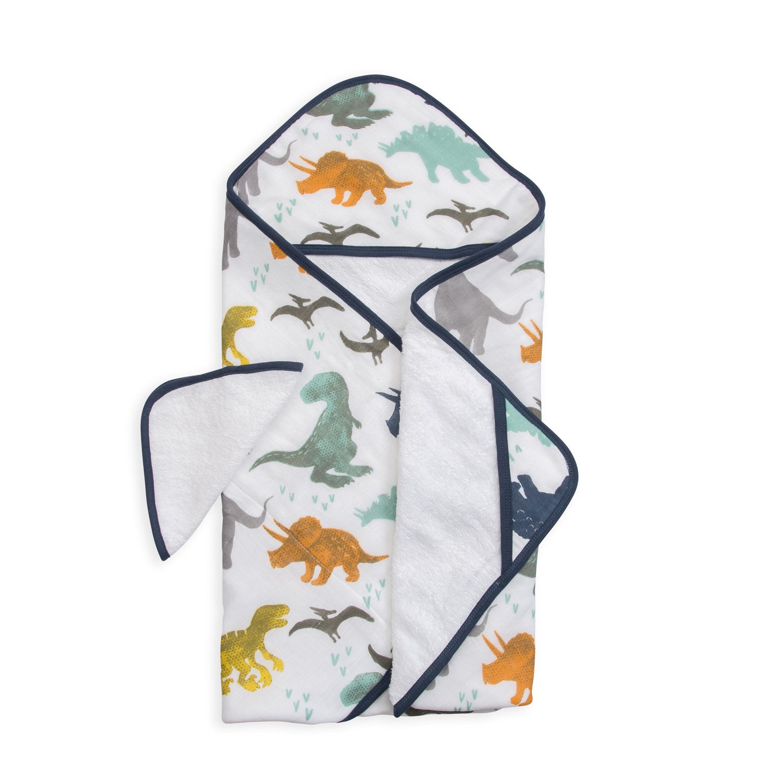 Little Unicorn | Hooded Towel & Wash Cloth - Dino Friends