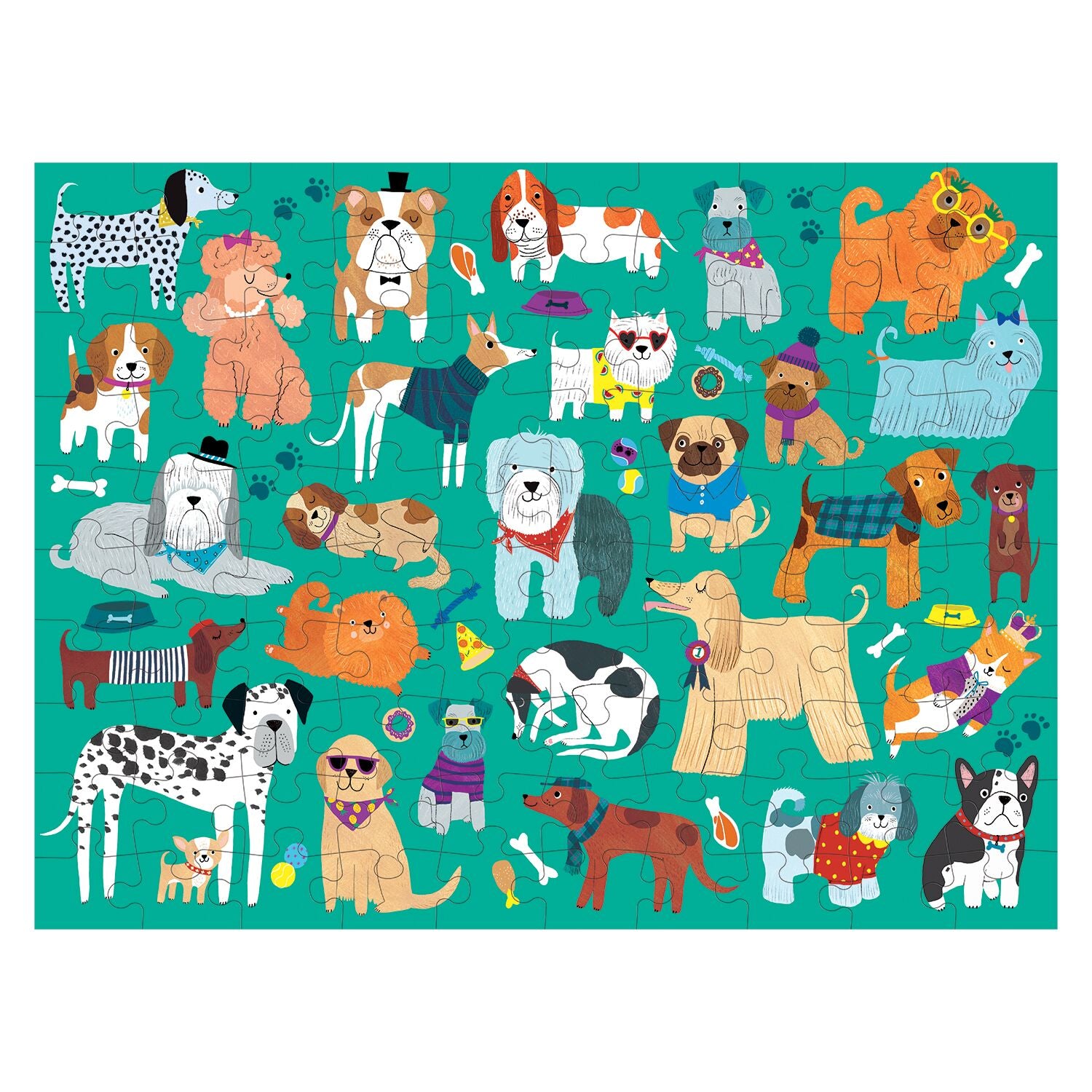 Mud Puppy | Double Sided Puzzle 100pc - Cats & Dogs