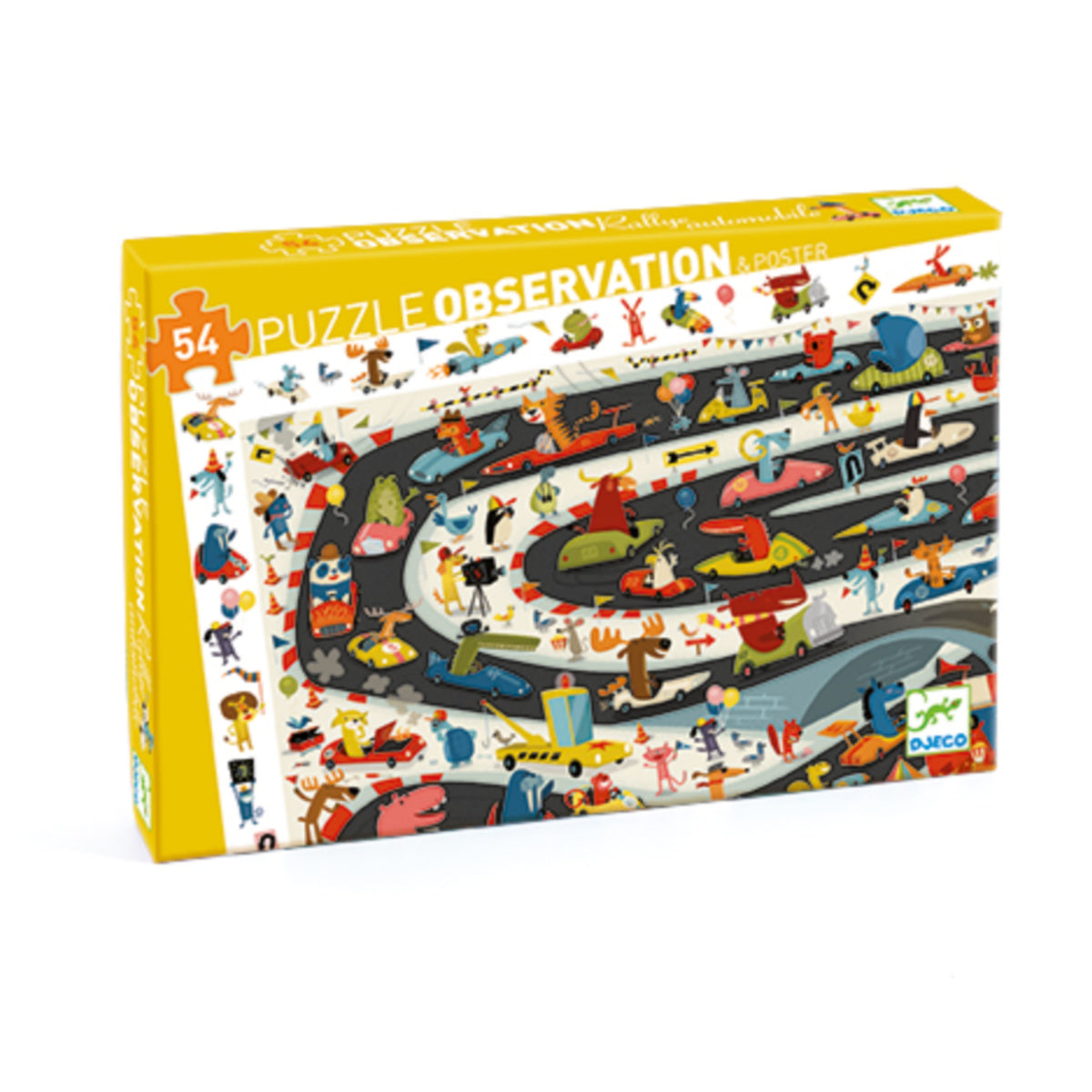 Djeco | Puzzle Observation - Car Rally 54pc